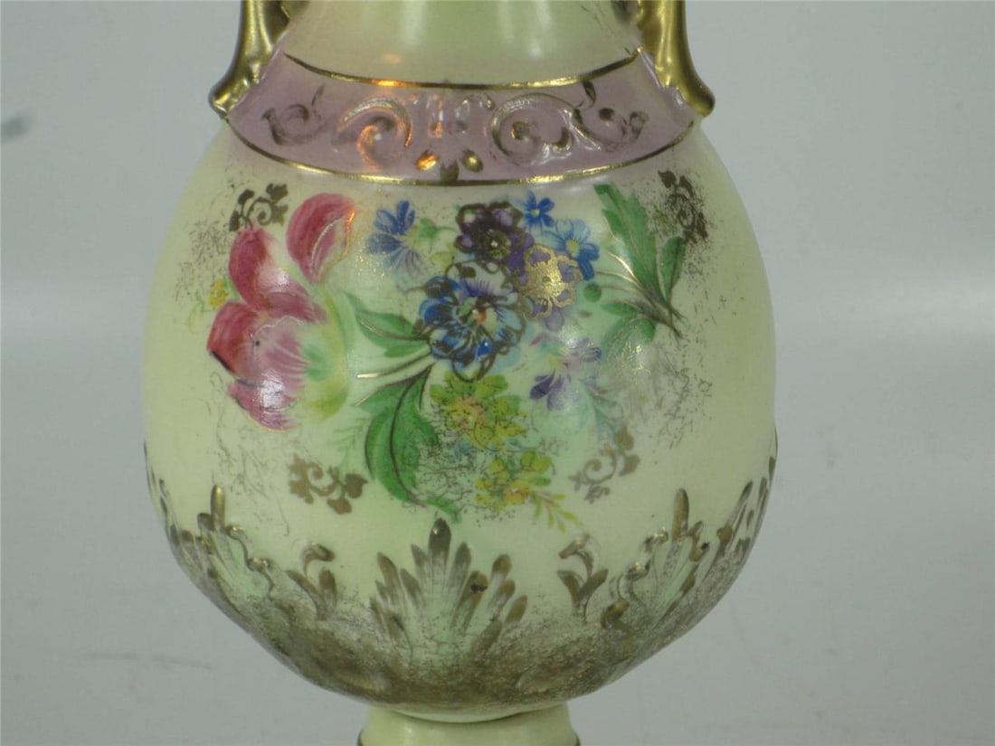 1930s Beckwith China Victorian Style Hand Painted Gold Urn Porcelain - 12