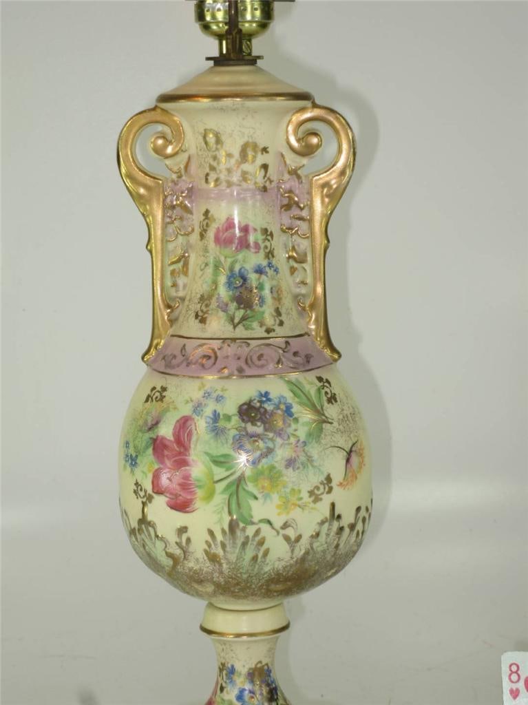 1930s Beckwith China Victorian Style Hand Painted Gold Urn Porcelain - 7