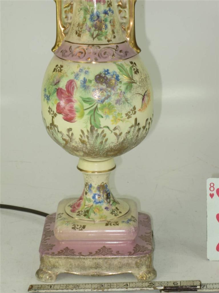 1930s Beckwith China Victorian Style Hand Painted Gold Urn Porcelain - 8