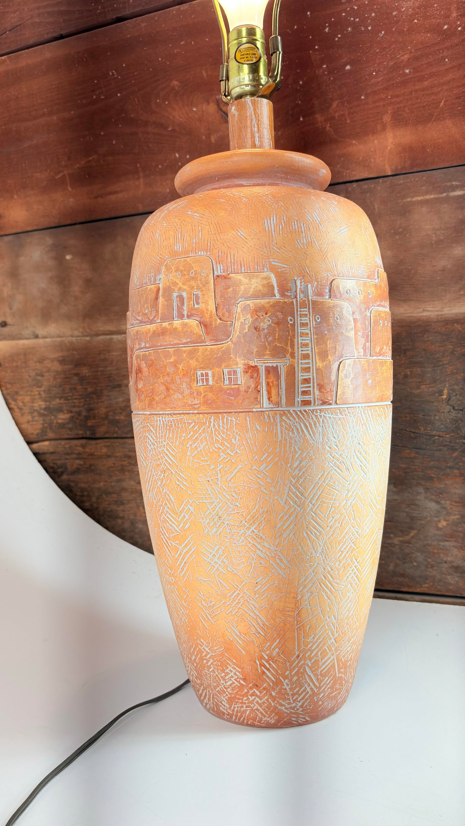 1980's Casual Lamps of California Southwestern Style, Pueblo Village Design - 2