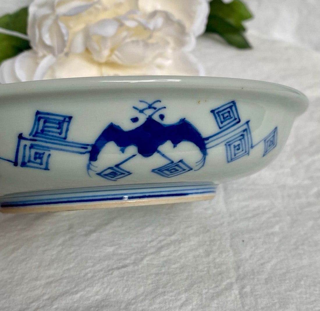 Chinese Blue & White Porcelain Dragon Boat Plate | Chenghua Mark | Early 20th Century Ming Revival - 9
