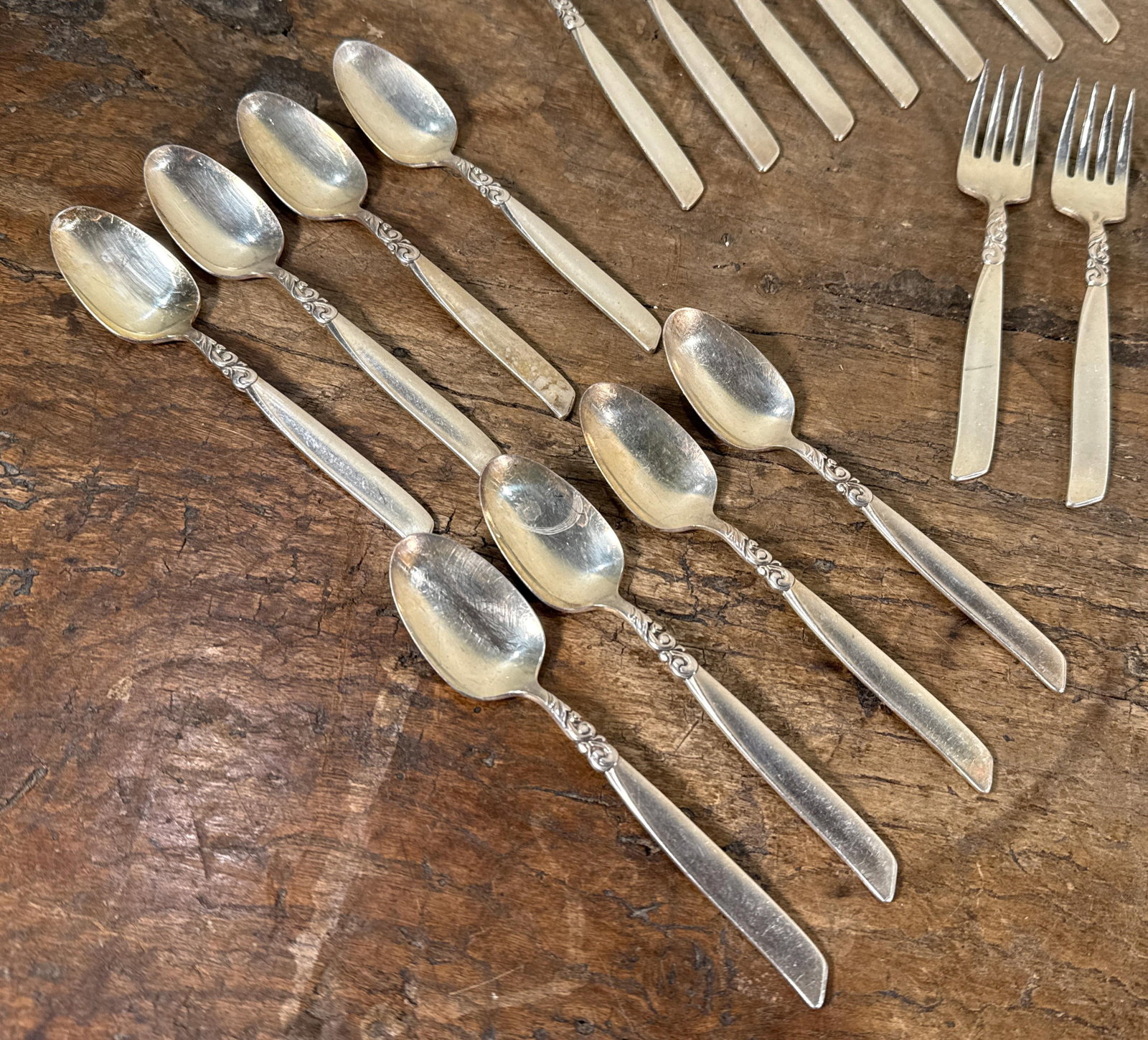 Silver Plate Flatware South Seas by Community With Serving Pieces - Service for 8 - 6