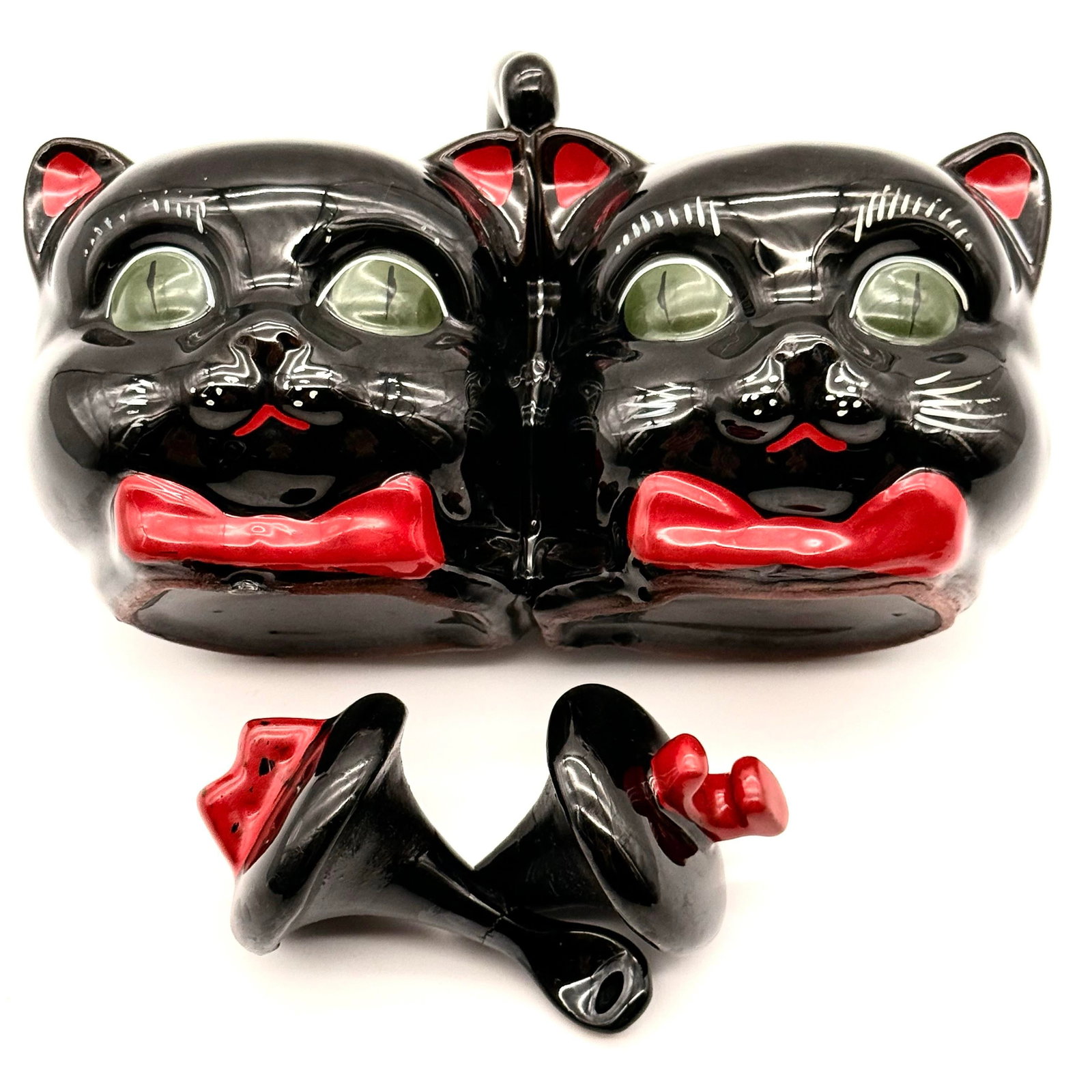 Rare Vintage Black Cat Jam and Marmalade Porcelain Serving Dish - 8
