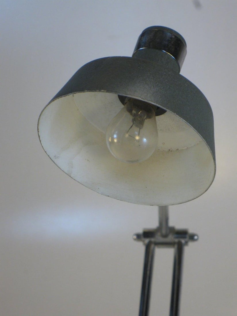 Mid 20th Century Drafting Desk Lamp Vintage Steampunk Small Working - 2