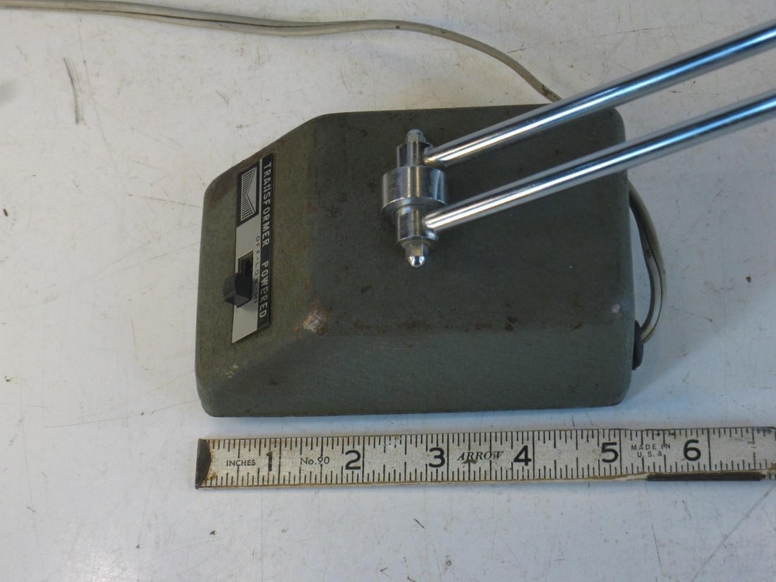 Mid 20th Century Drafting Desk Lamp Vintage Steampunk Small Working - 4