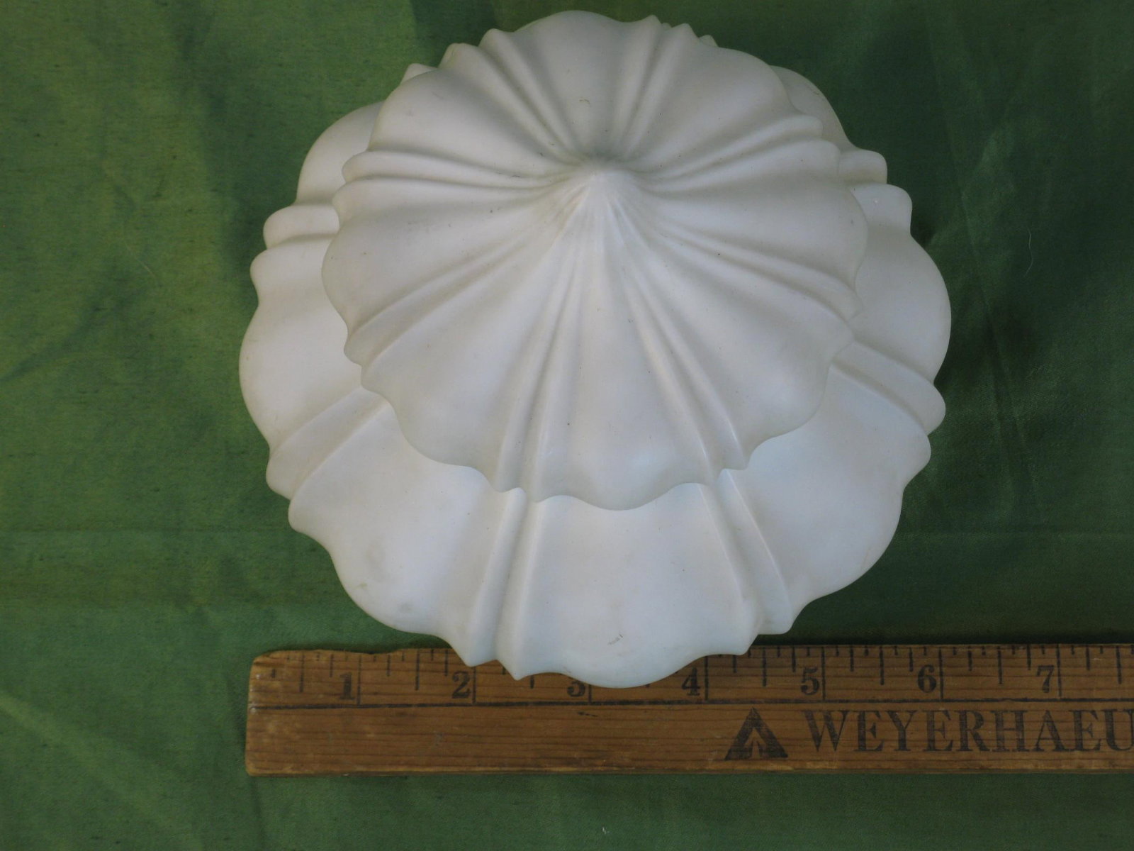 Vintage Light Shade Frosted Glass Empire - 2