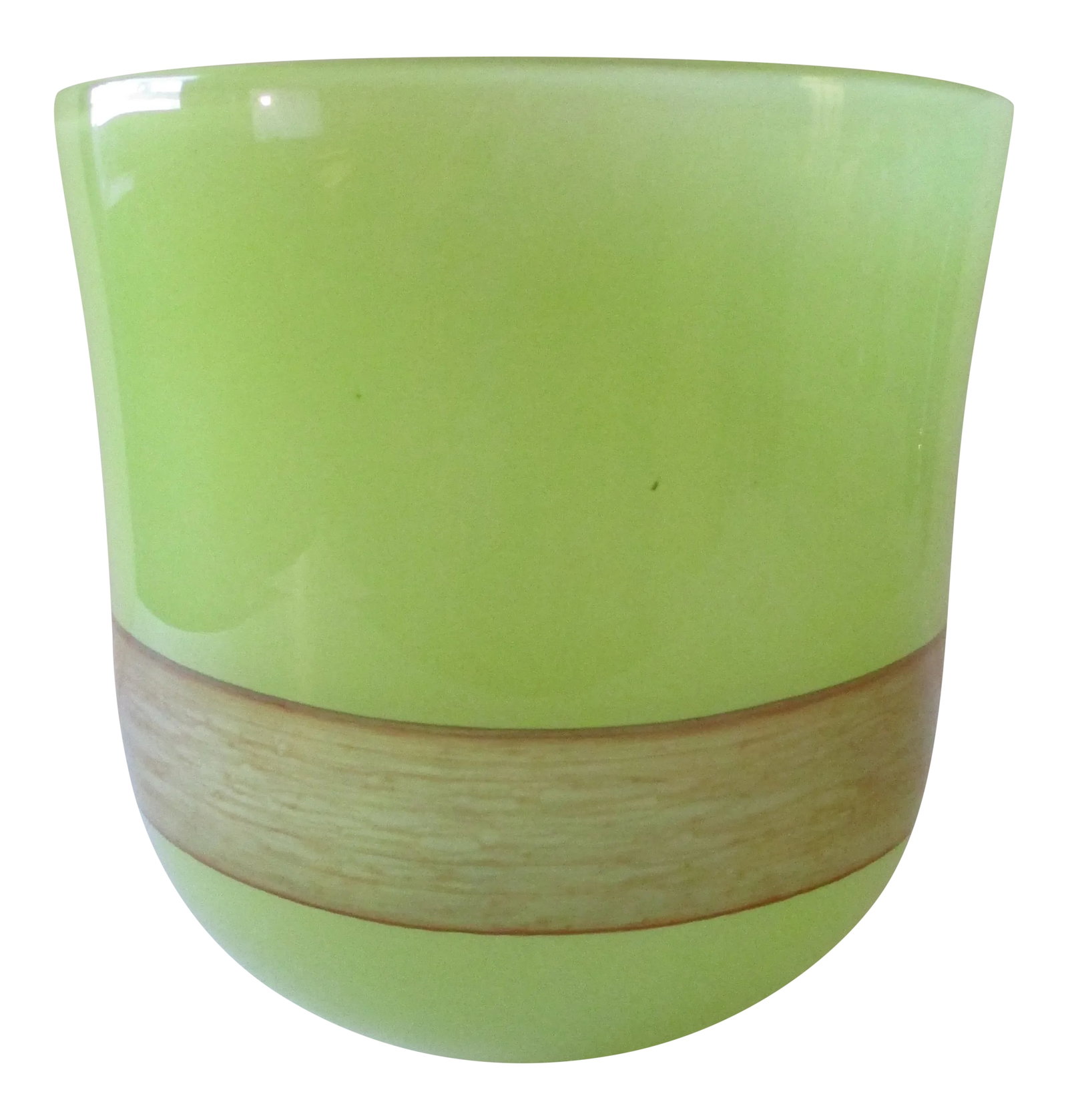 Cyan Design Large Celadon Green With Hand Applied Amber Stripe Vase (1 of 9)