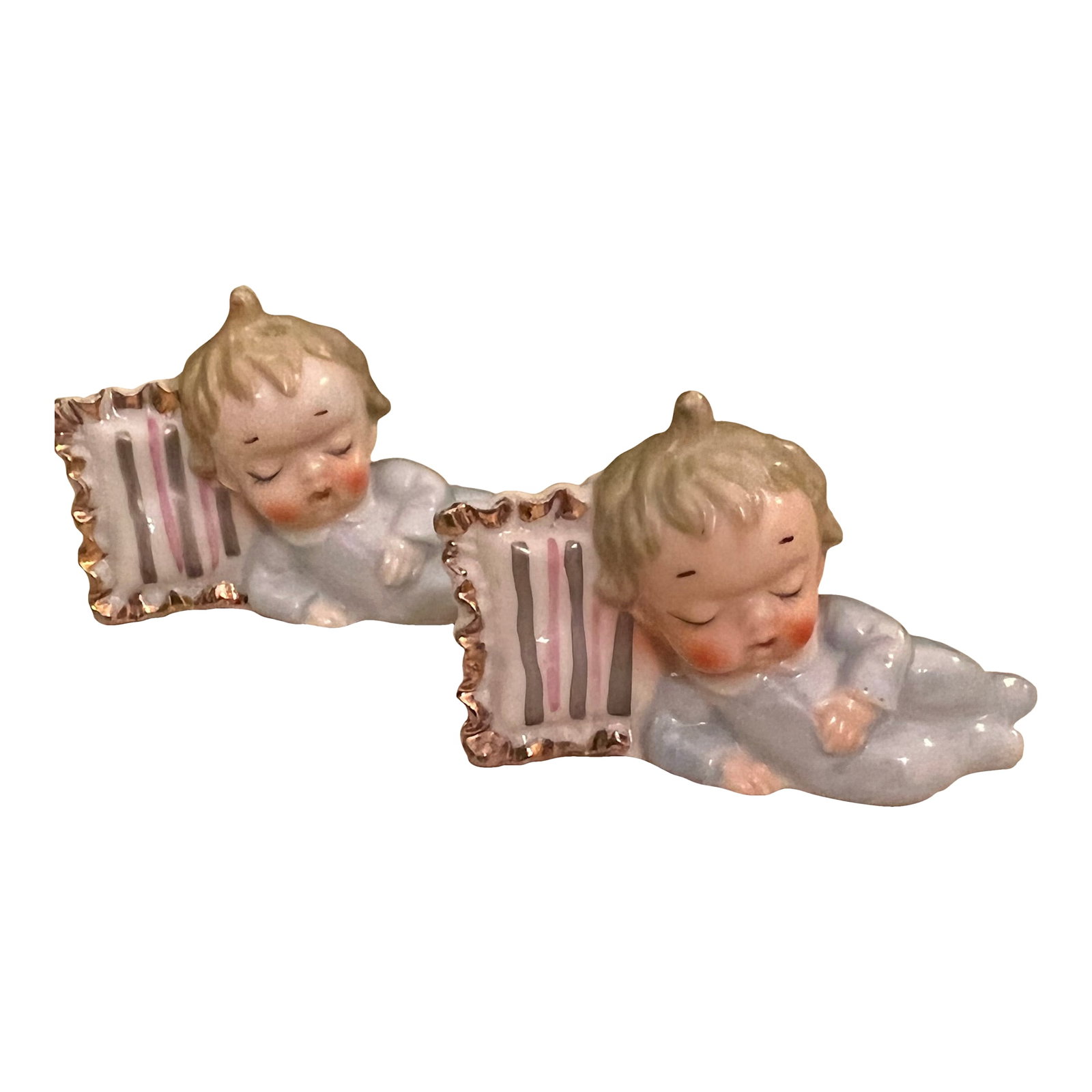 Antique Sleeping Baby Salt and Pepper Shakers (1 of 4)