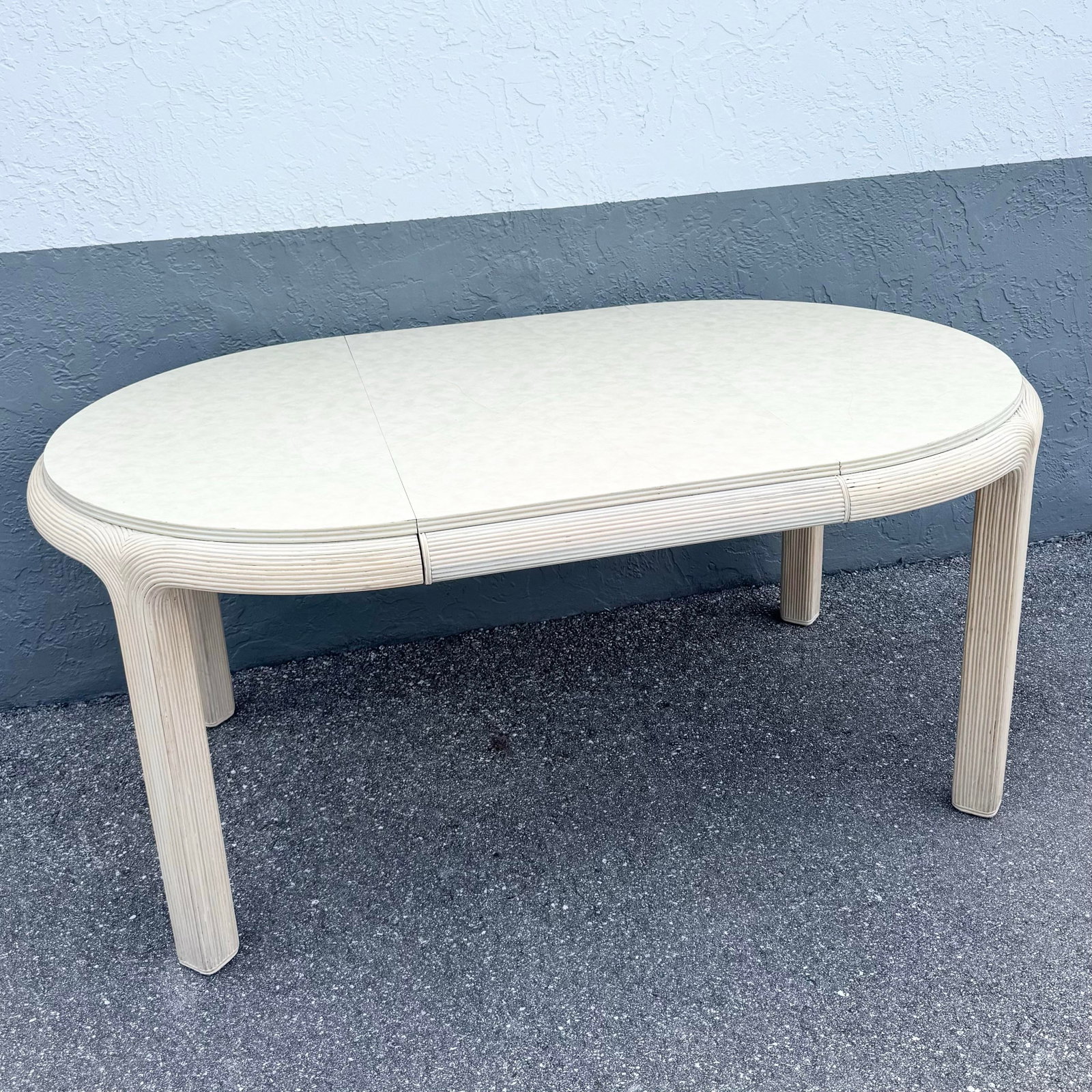 Boho Chic Pencil Reed Extendable Dining Table - 4