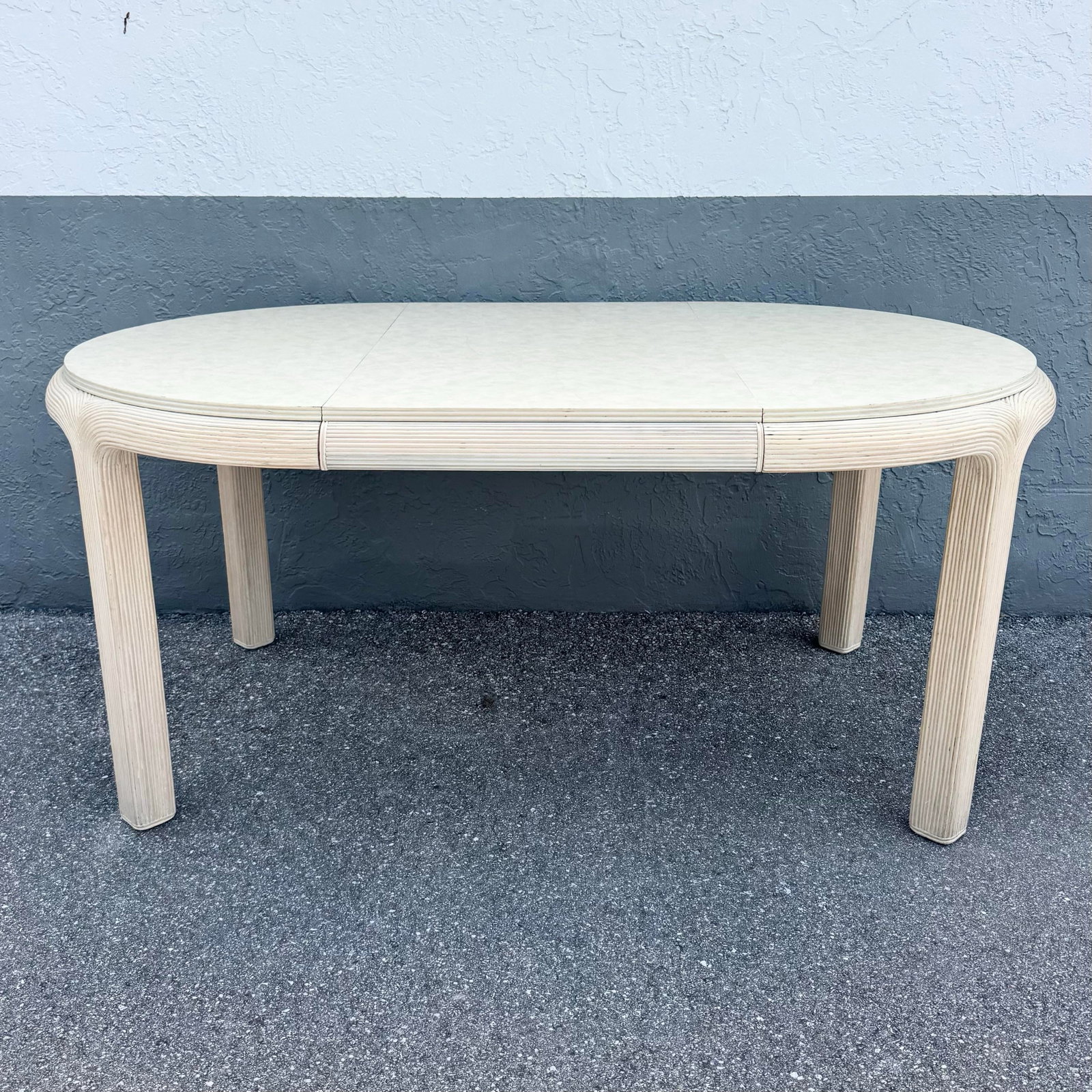 Boho Chic Pencil Reed Extendable Dining Table - 5