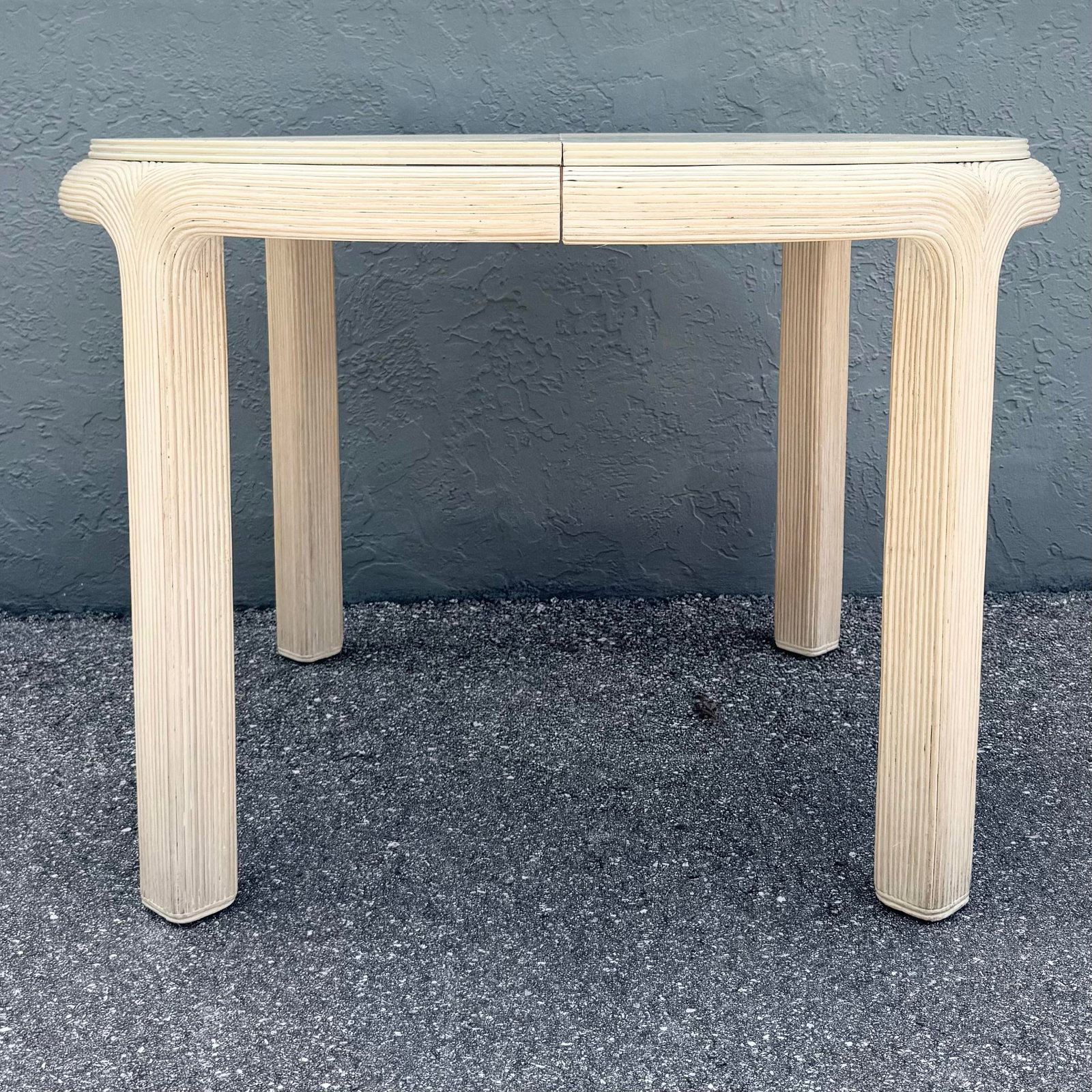 Boho Chic Pencil Reed Extendable Dining Table - 6
