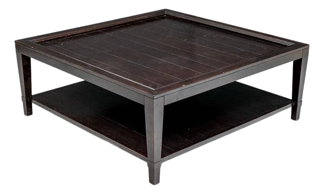 Bernhardt Vintage Patina Solid Mahogany Square Coffee Table (1 of 9)