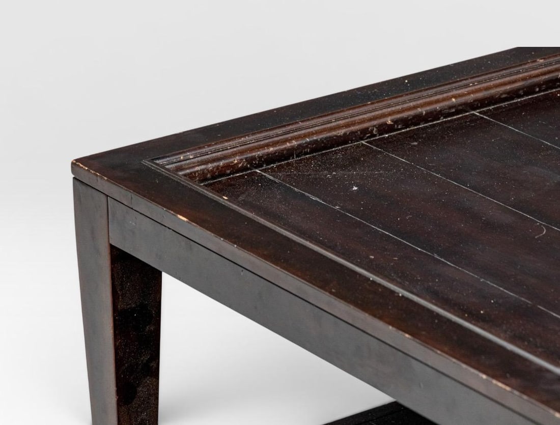 Bernhardt Vintage Patina Solid Mahogany Square Coffee Table - 3