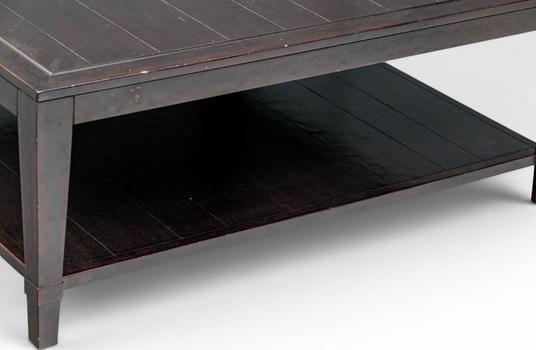Bernhardt Vintage Patina Solid Mahogany Square Coffee Table - 7