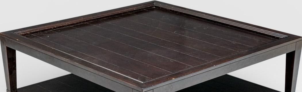 Bernhardt Vintage Patina Solid Mahogany Square Coffee Table - 9