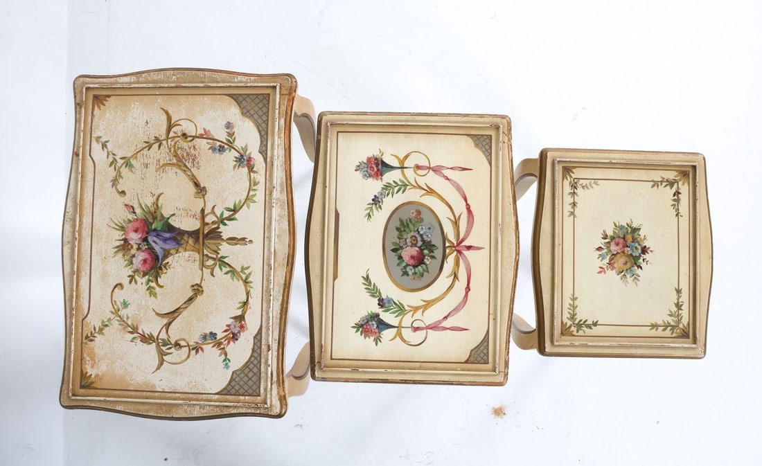 Kozak Studios Style French Provincial Nesting Tables - 8