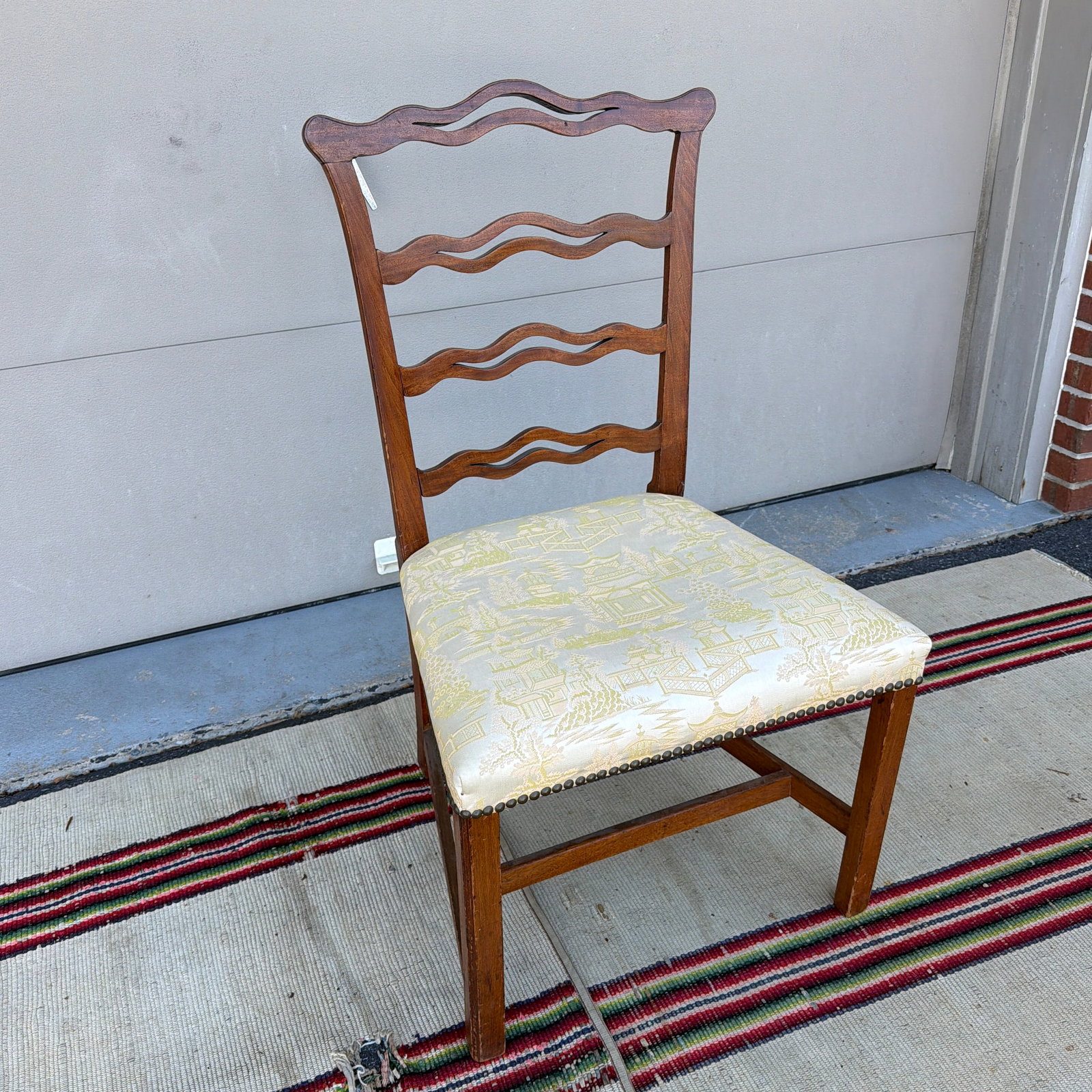 Antique Mahogany Chippendale Ribbon Back Side Chair, Massachusetts, Circa 1800 - 12