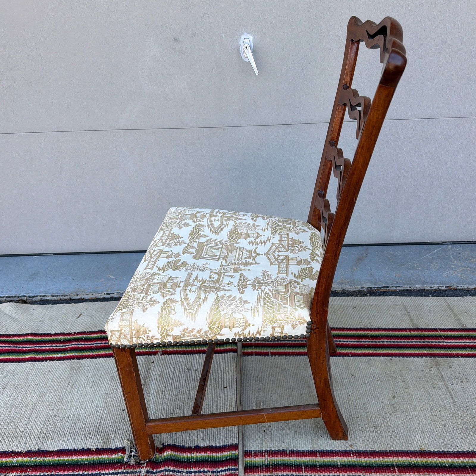 Antique Mahogany Chippendale Ribbon Back Side Chair, Massachusetts, Circa 1800 - 5