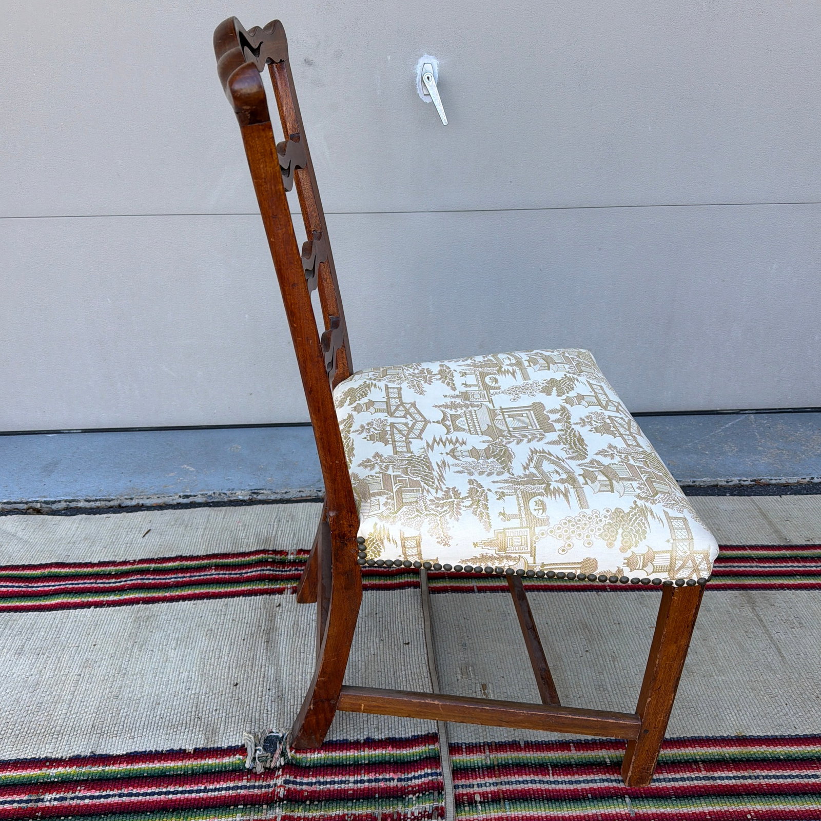 Antique Mahogany Chippendale Ribbon Back Side Chair, Massachusetts, Circa 1800 - 7