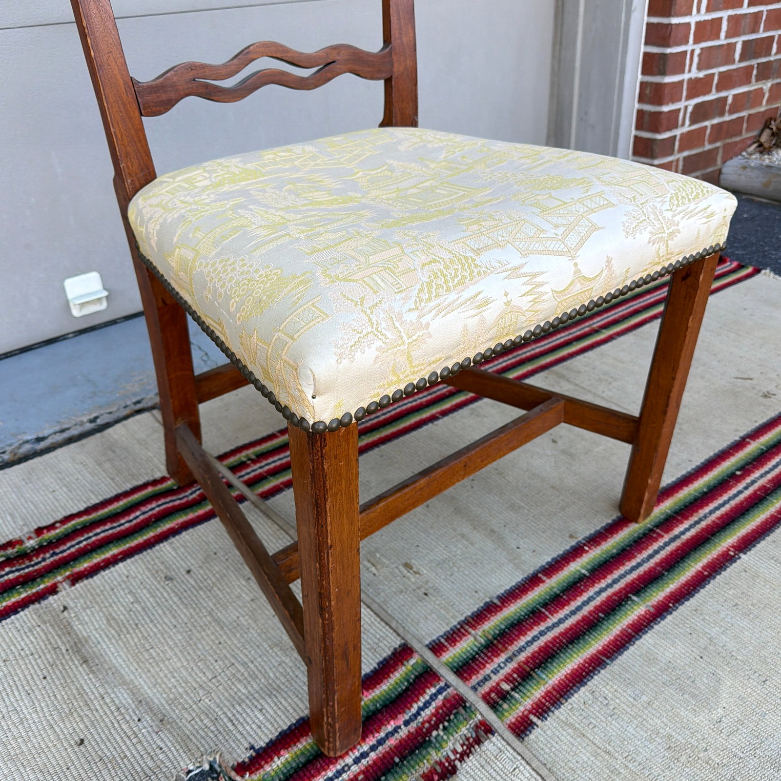 Antique Mahogany Chippendale Ribbon Back Side Chair, Massachusetts, Circa 1800 - 9