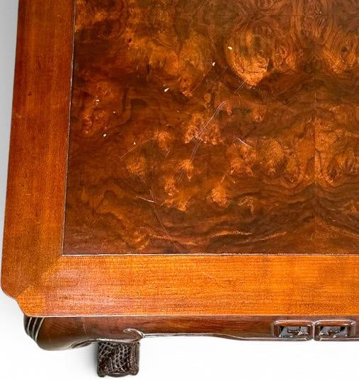 Vintage Drexel Heritage Ming Treasure Burlwood Asian Modern Side Table - 7