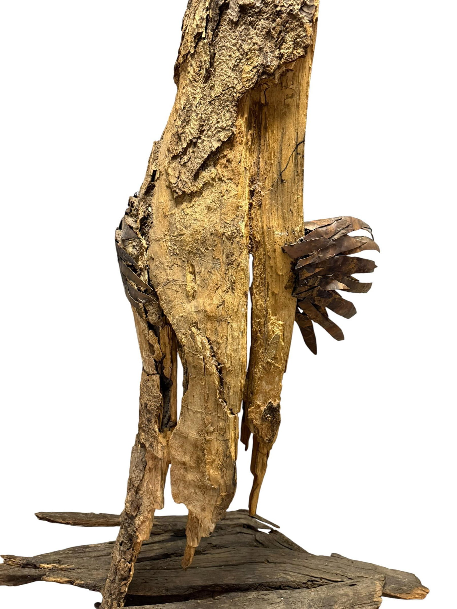 Late 20th Century Monumental Lubomir Tomaszewski Signed Wood and Copper Bird Sculpture Seven Feet Ta - 14