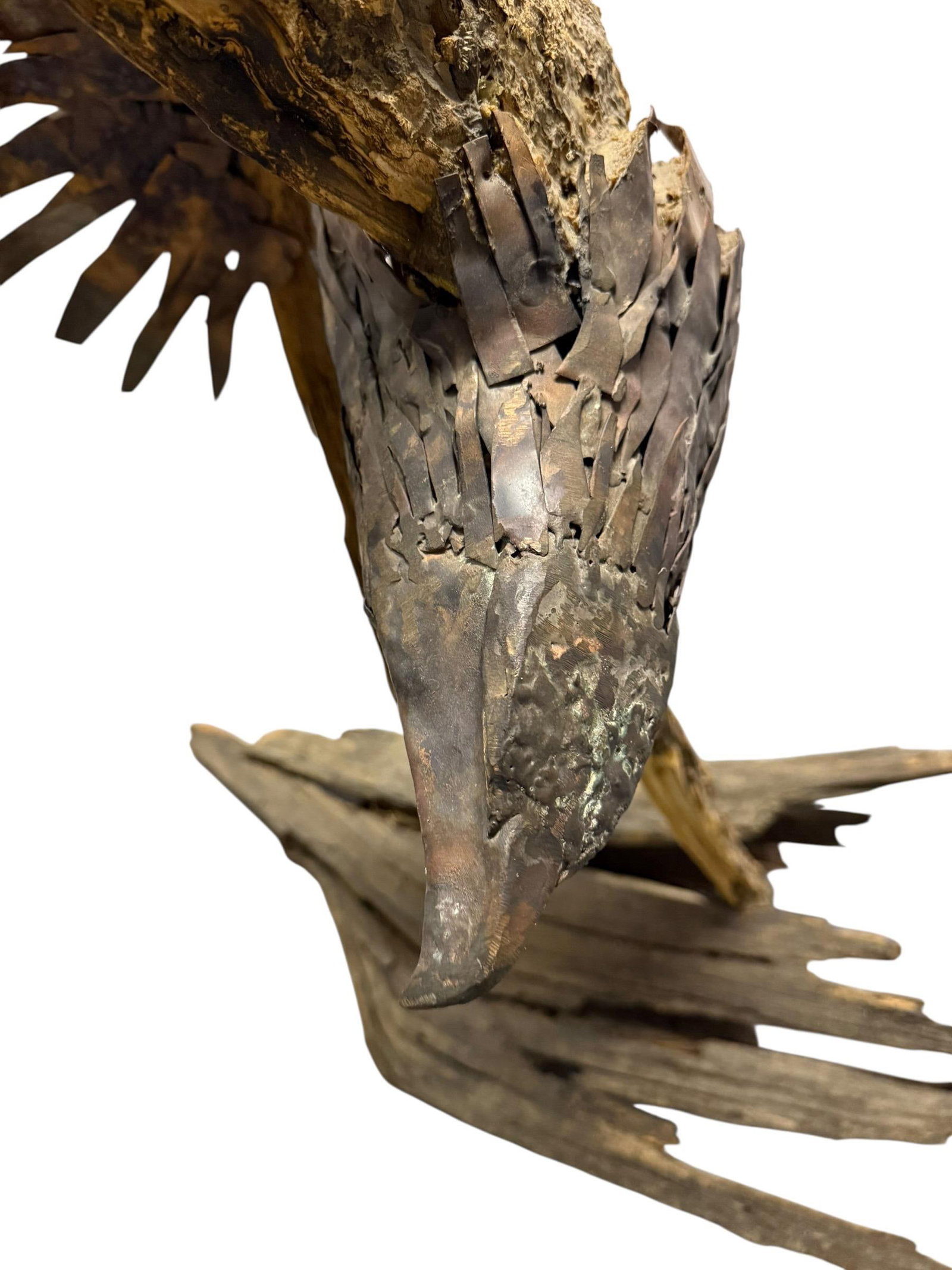 Late 20th Century Monumental Lubomir Tomaszewski Signed Wood and Copper Bird Sculpture Seven Feet Ta - 17
