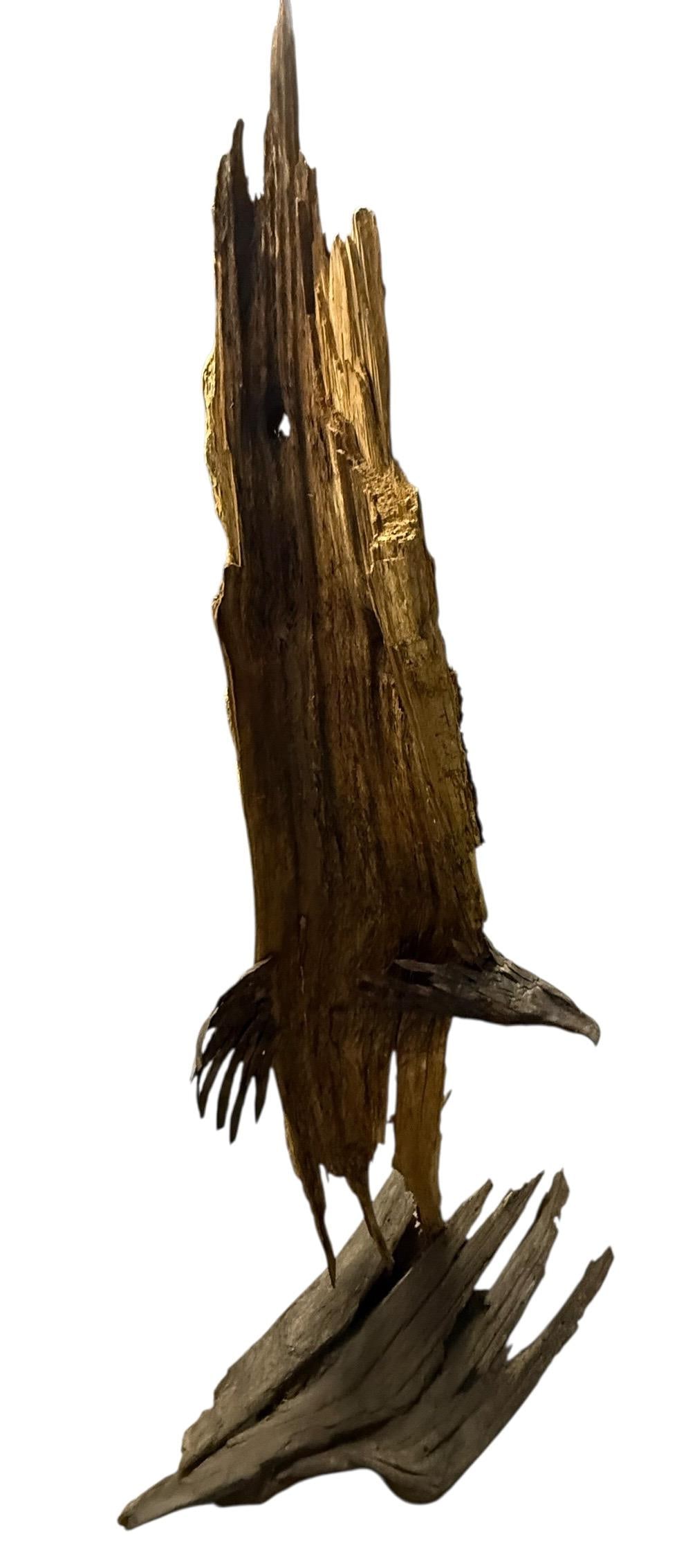 Late 20th Century Monumental Lubomir Tomaszewski Signed Wood and Copper Bird Sculpture Seven Feet Ta - 7