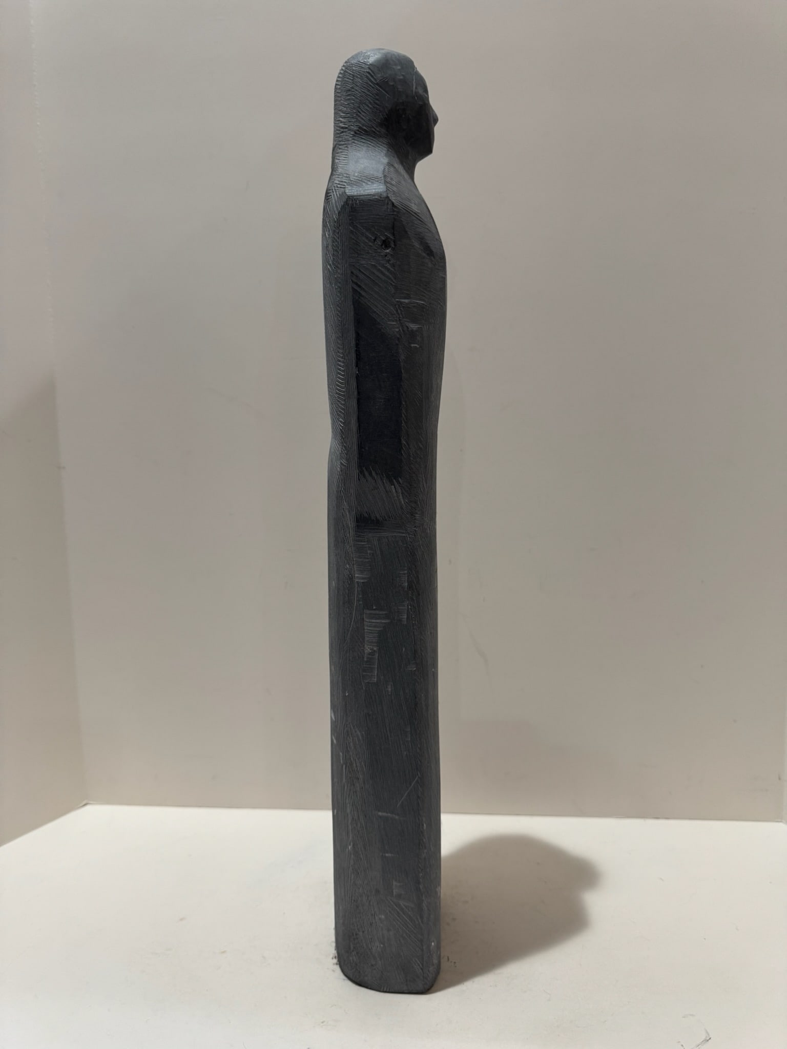 Larry Mohr Gray Stone Figurative Sculpture Signed From Artist Estate - 2