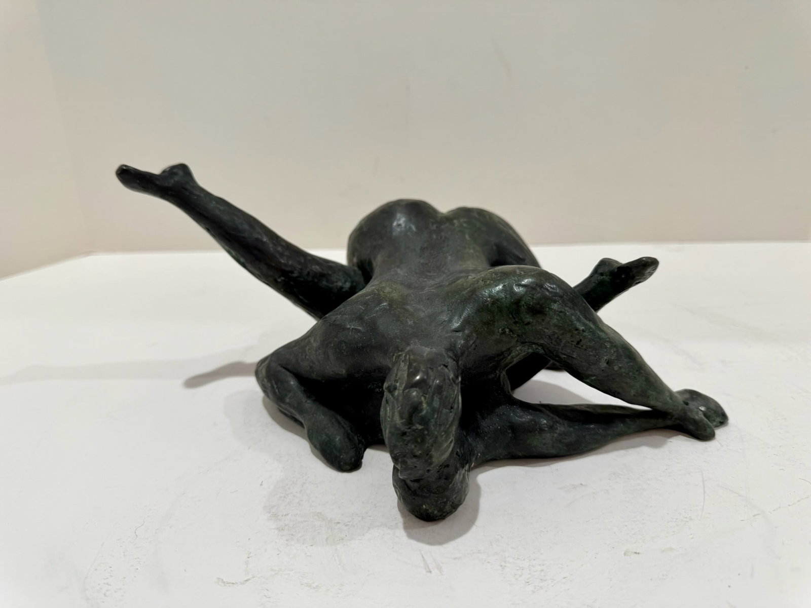 1960s Larry Mohr Bronze Lovers Embracing Sculpture Signed From Artist Estate - 2