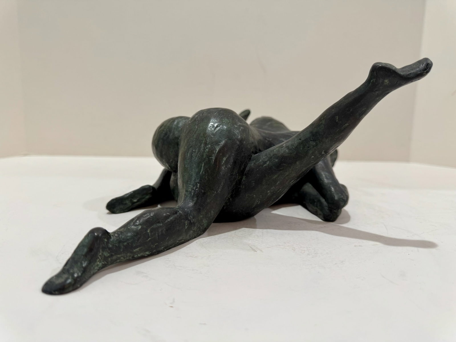 1960s Larry Mohr Bronze Lovers Embracing Sculpture Signed From Artist Estate - 4