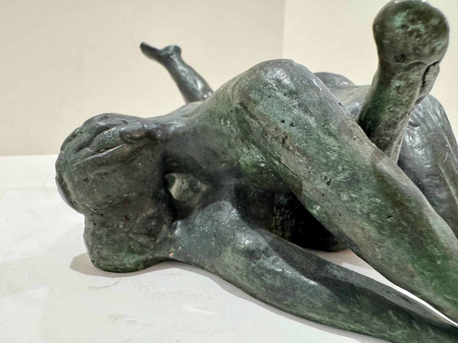 1960s Larry Mohr Bronze Lovers Embracing Sculpture Signed From Artist Estate - 7