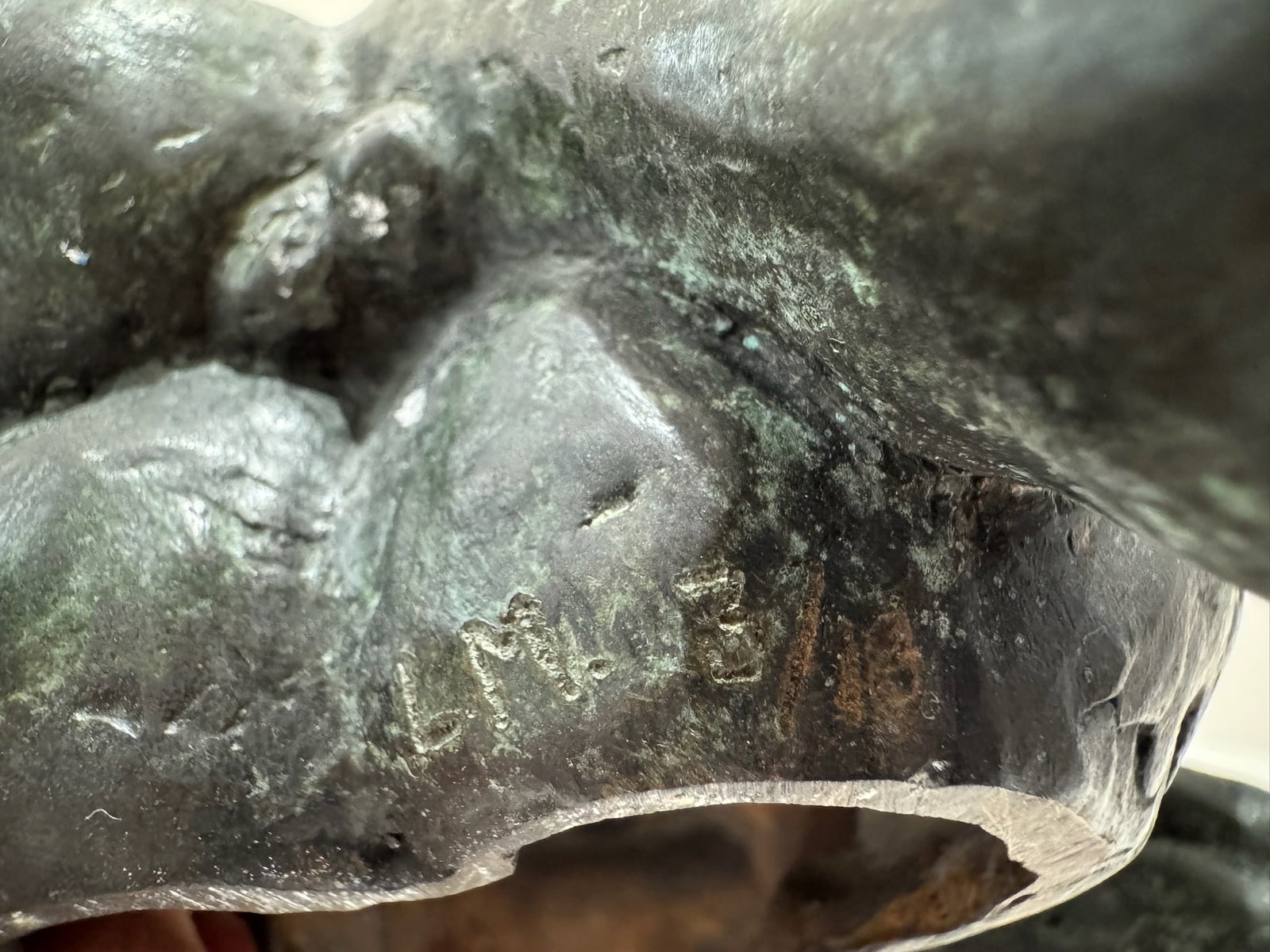 1960s Larry Mohr Bronze Lovers Embracing Sculpture Signed From Artist Estate - 8