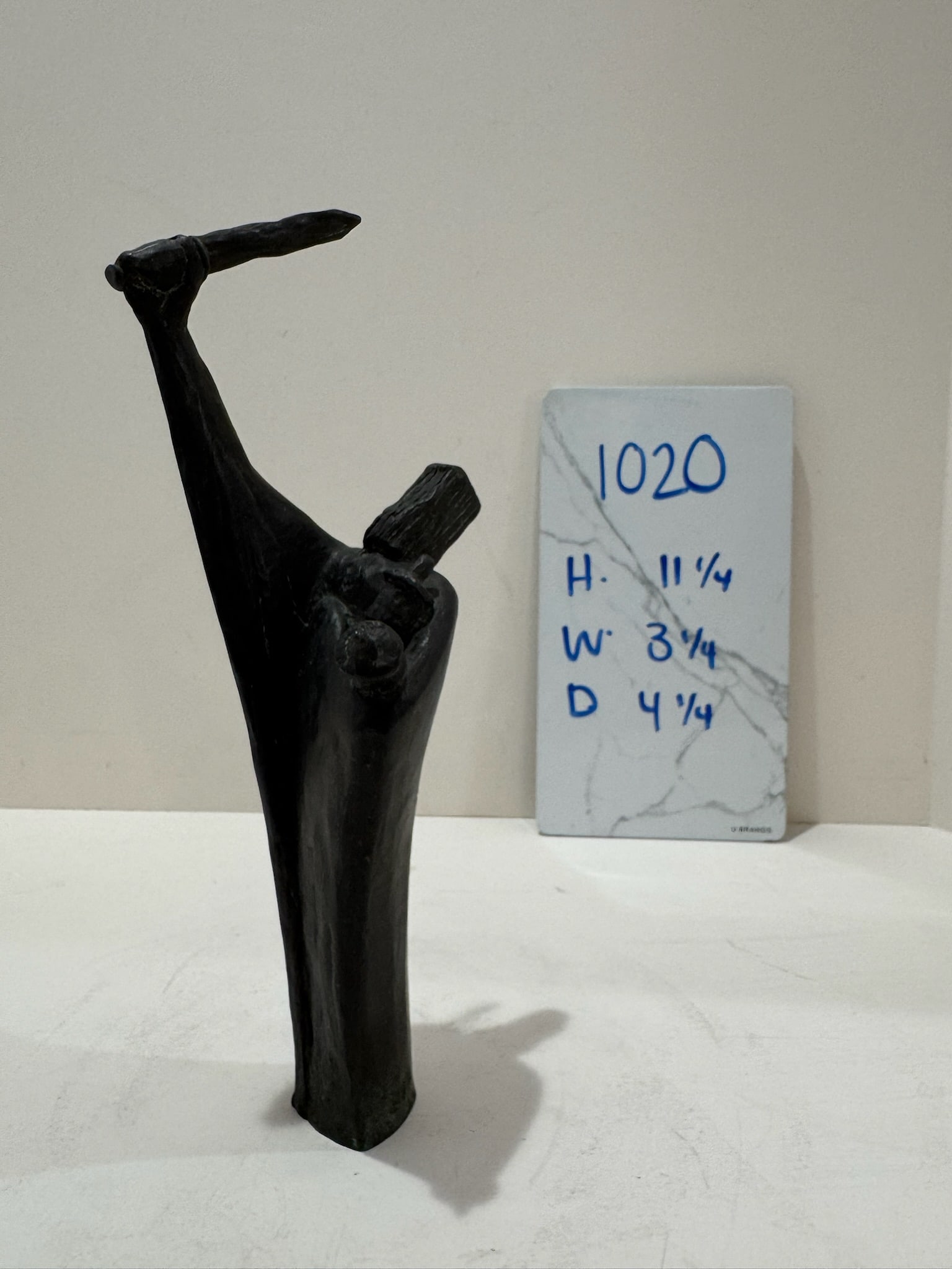1960s Larry Mohr Bronze Abstract Figurative Sculpture Signed From Artist Estate - 8