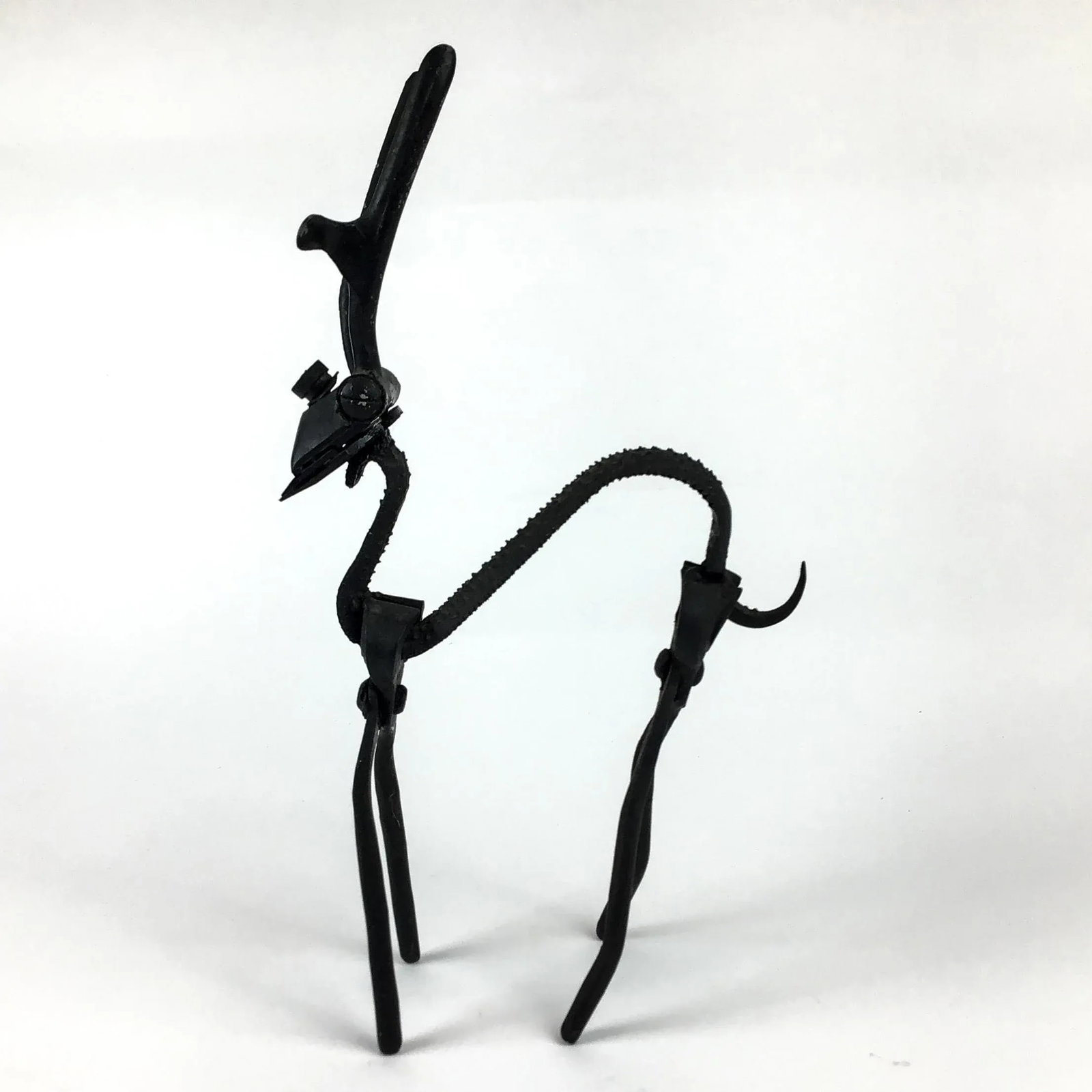 Artisan Vintage Metal Artwork Deer Sculpture Steampunk - 3