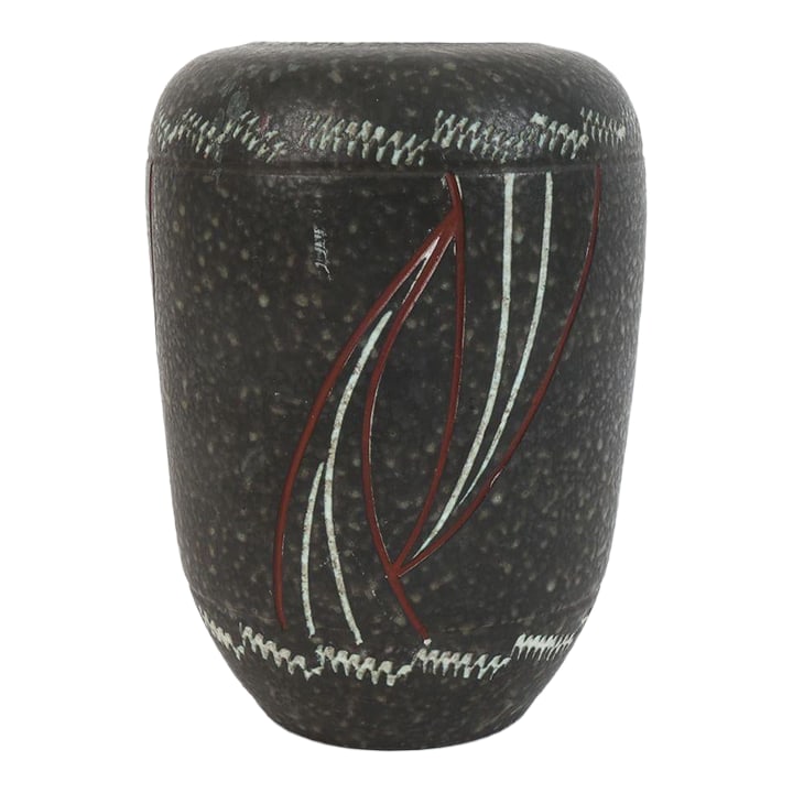 West German Ceramic Vase: West German ceramic vase, circa 1960s/1970's. Dimensions: 11.5"H x 8.25"D Condition: Alterations: Original Condition Unaltered Imperfections: Some Imperfections Condition Notes: In good condition