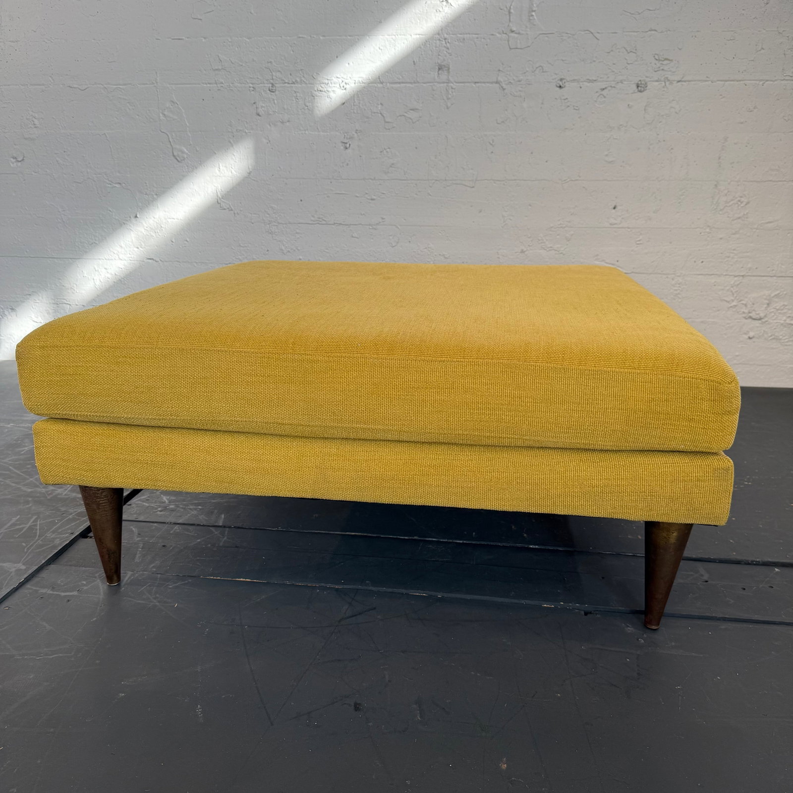 Mid-Century Modern Style Oversized Square Upholstered Ottoman - 6