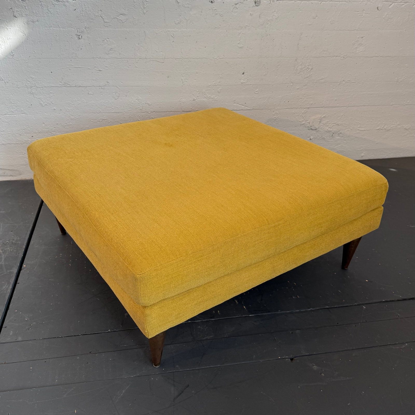 Mid-Century Modern Style Oversized Square Upholstered Ottoman - 7