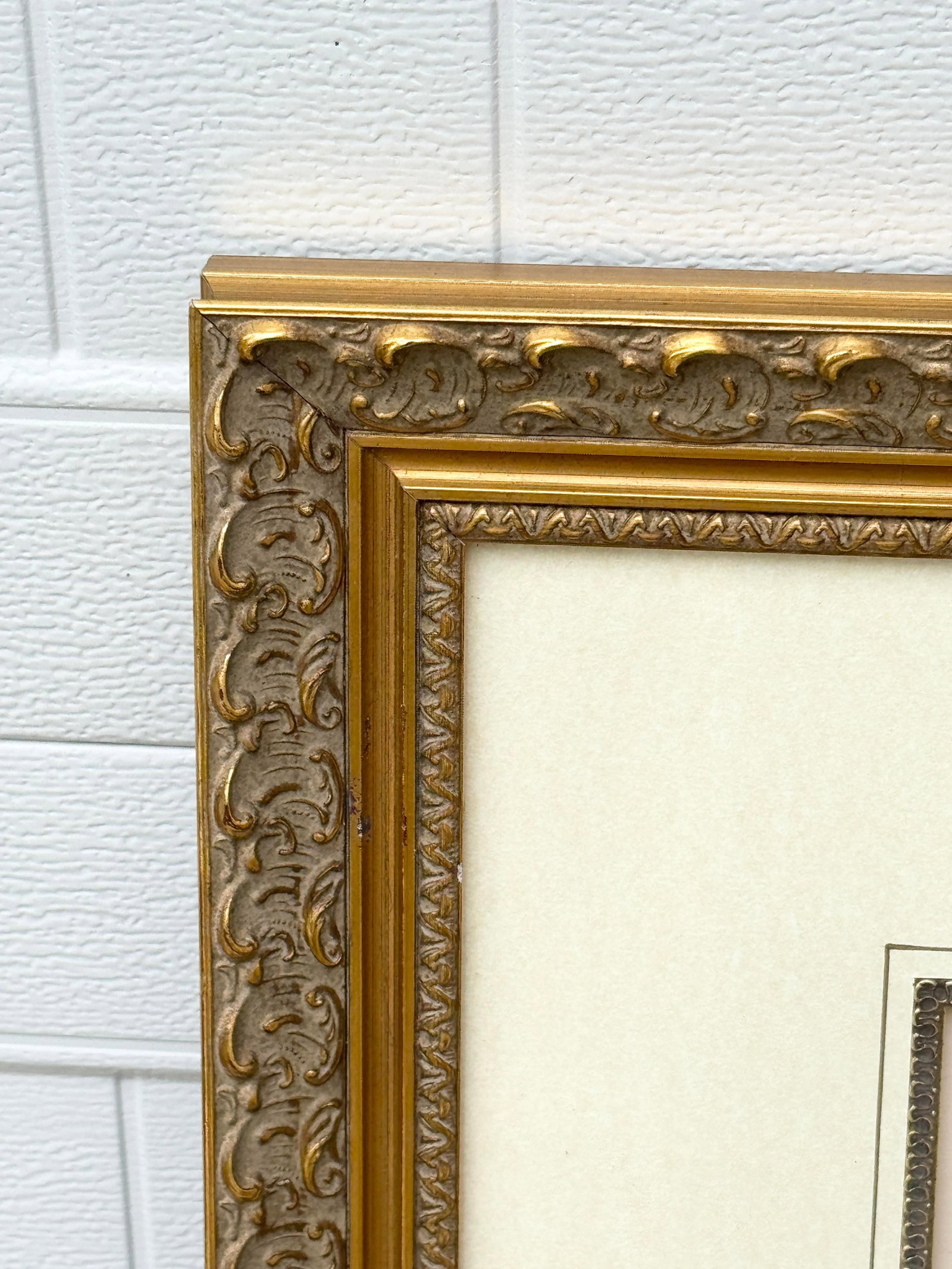 Vintage Framed Pink Cyclamen Flower Print - 7