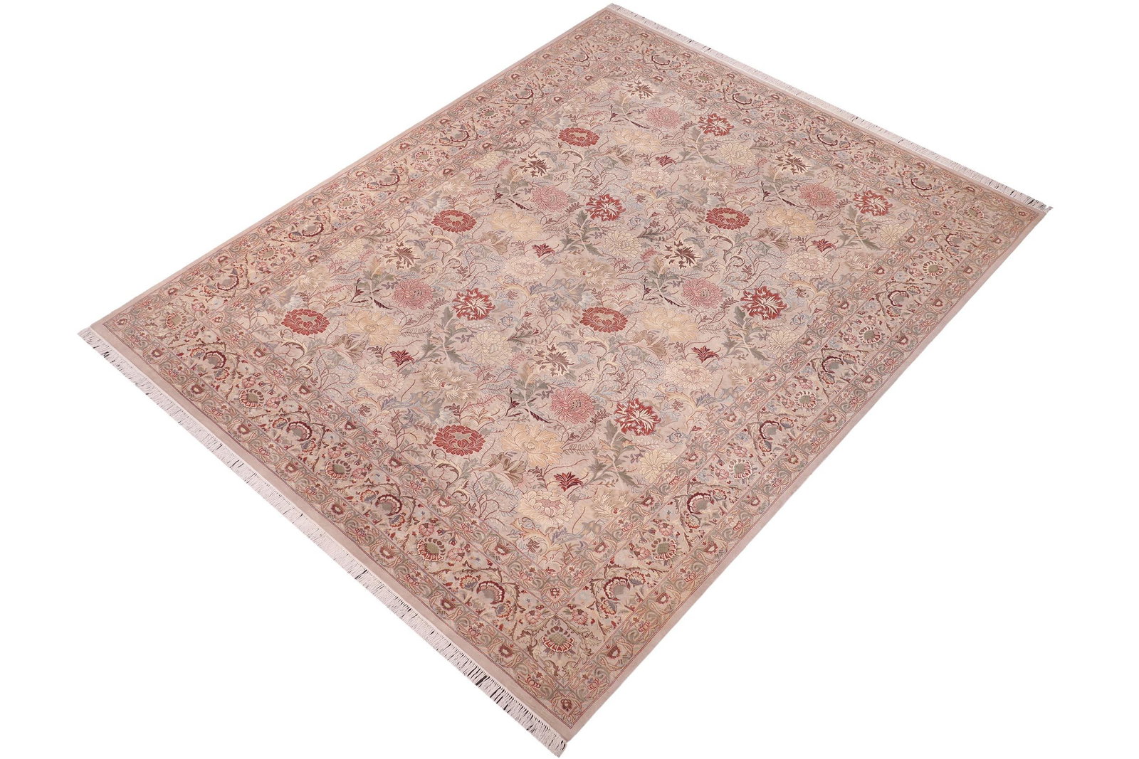 Shabby Chic Pak-Persian Gray/Gray Wool Rug - 9'0'' X 12'1'' - 2
