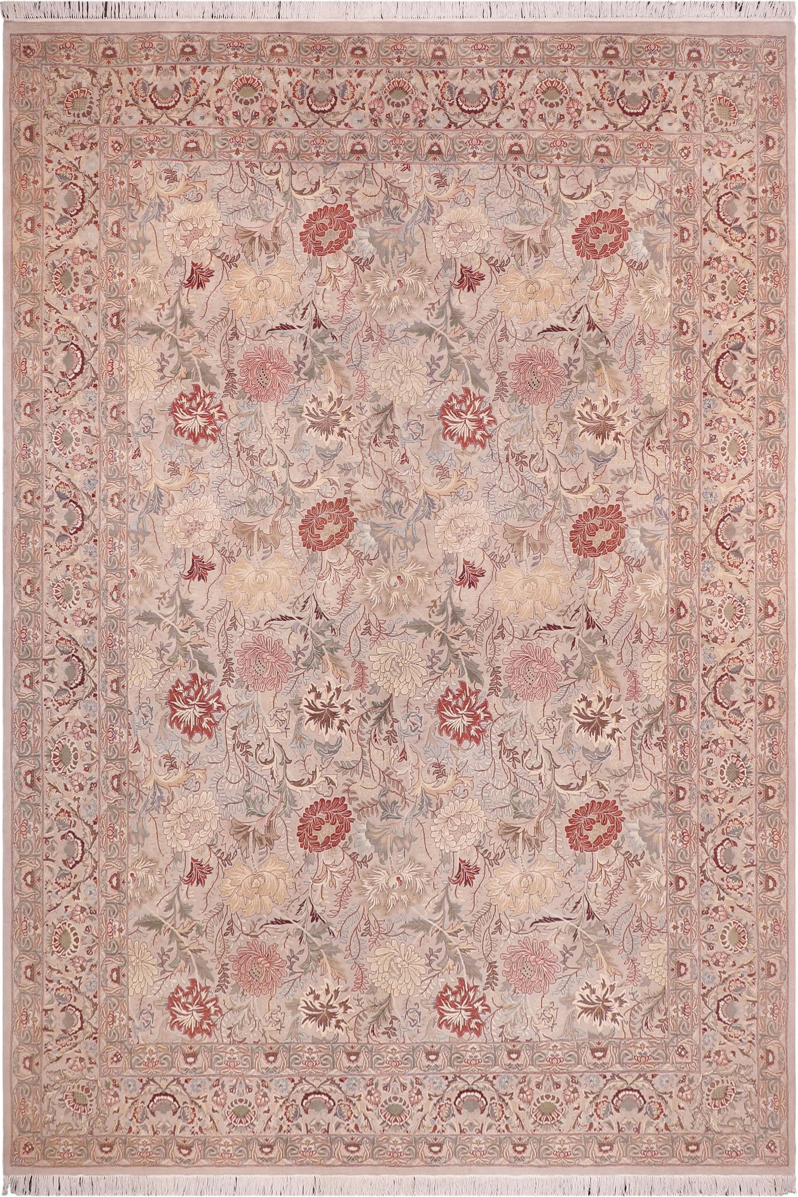 Shabby Chic Pak-Persian Gray/Gray Wool Rug - 9'0'' X 12'1'' - 9