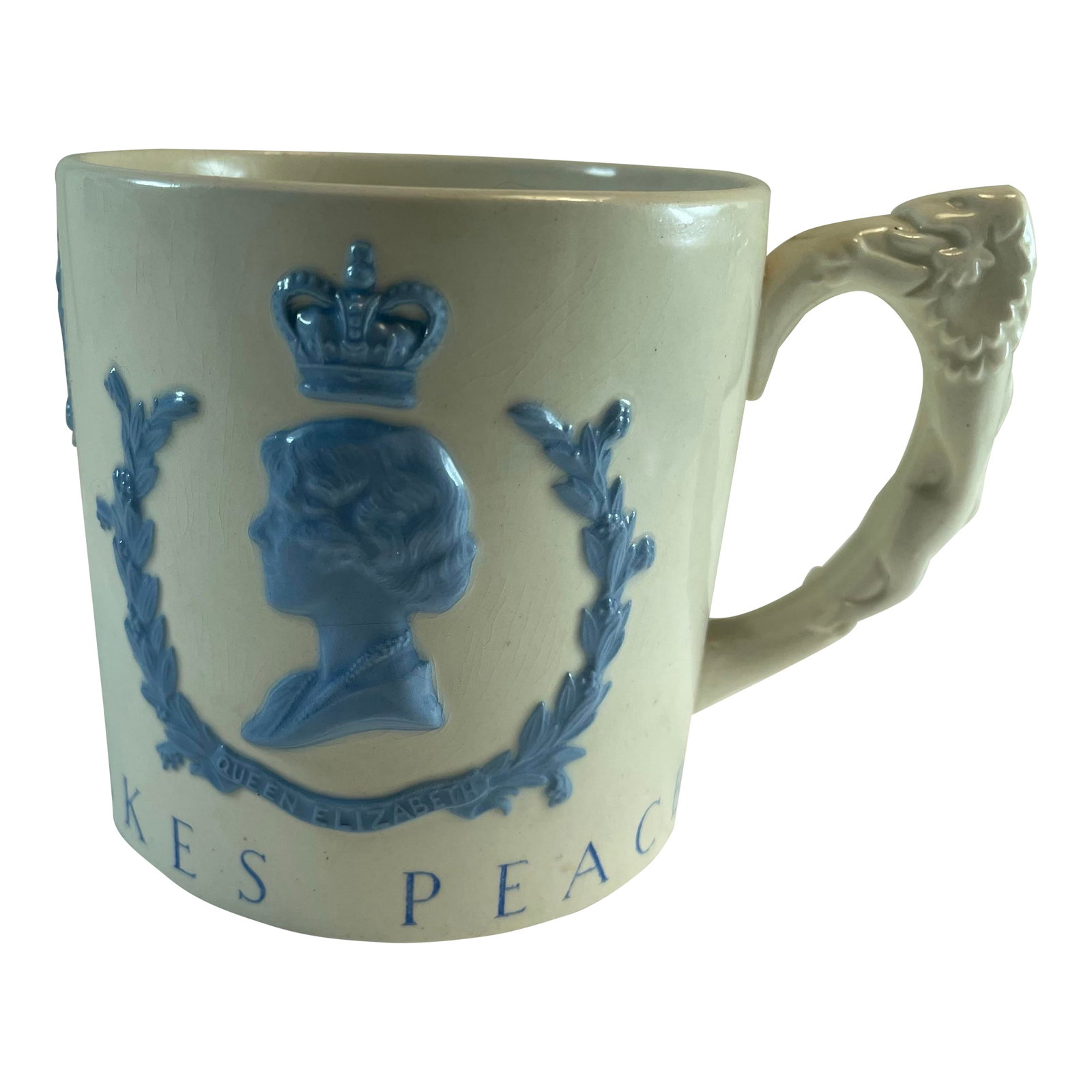 Wedgewood Friendship Makes Peace 1939 w.h. Plummer Co Commemorative #164 of 3000: This is a lovely piece of English memorabilia and will make a great addition to your collection or just a nice memento of when the world was more united. The mug was made by Wedgewood in Etruria,