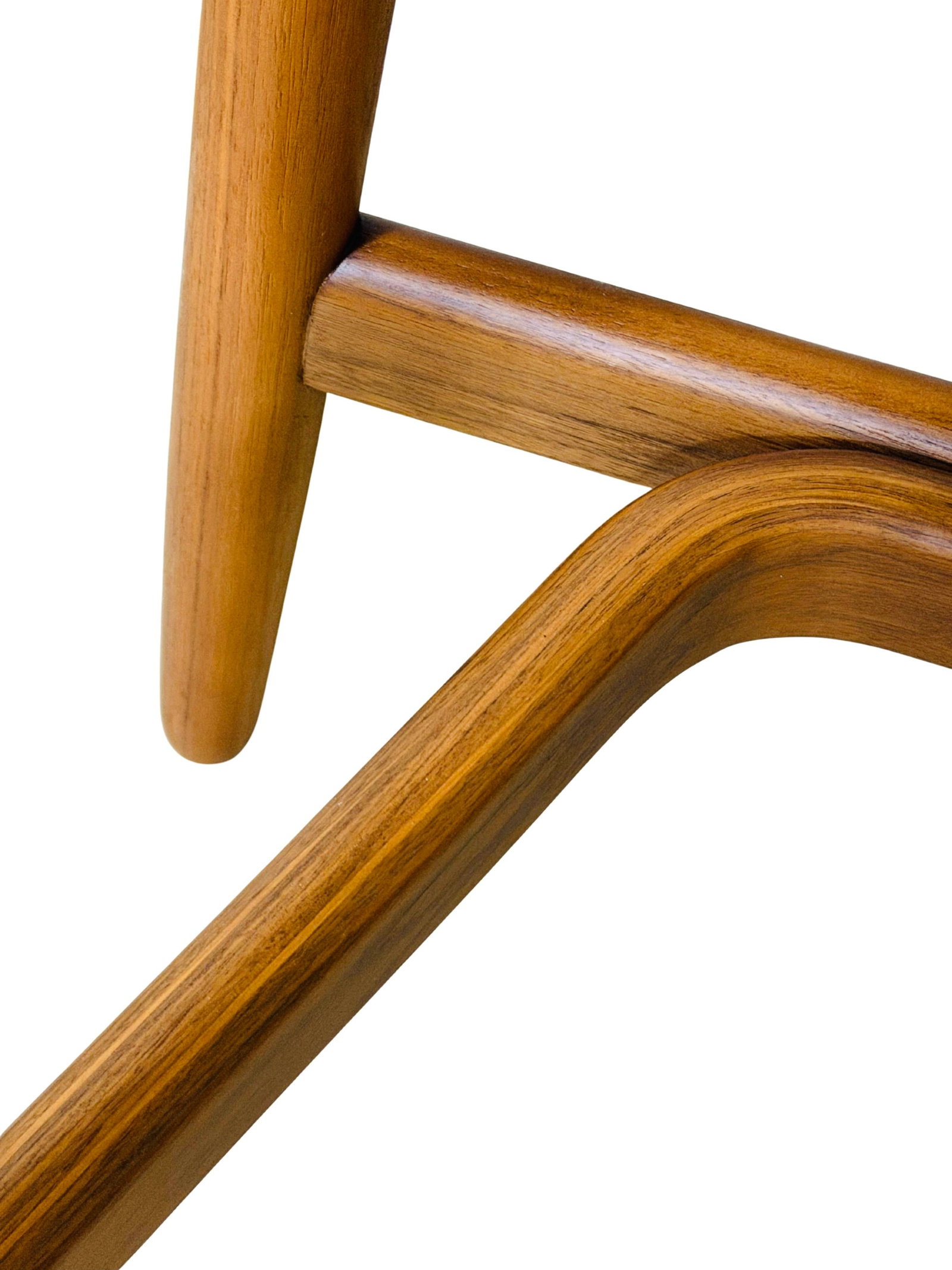 Geiger Attributed Crosshatch Counter Stool by Eoos for MillerKnoll | Solid Walnut Sculptural Wood Ba - 8