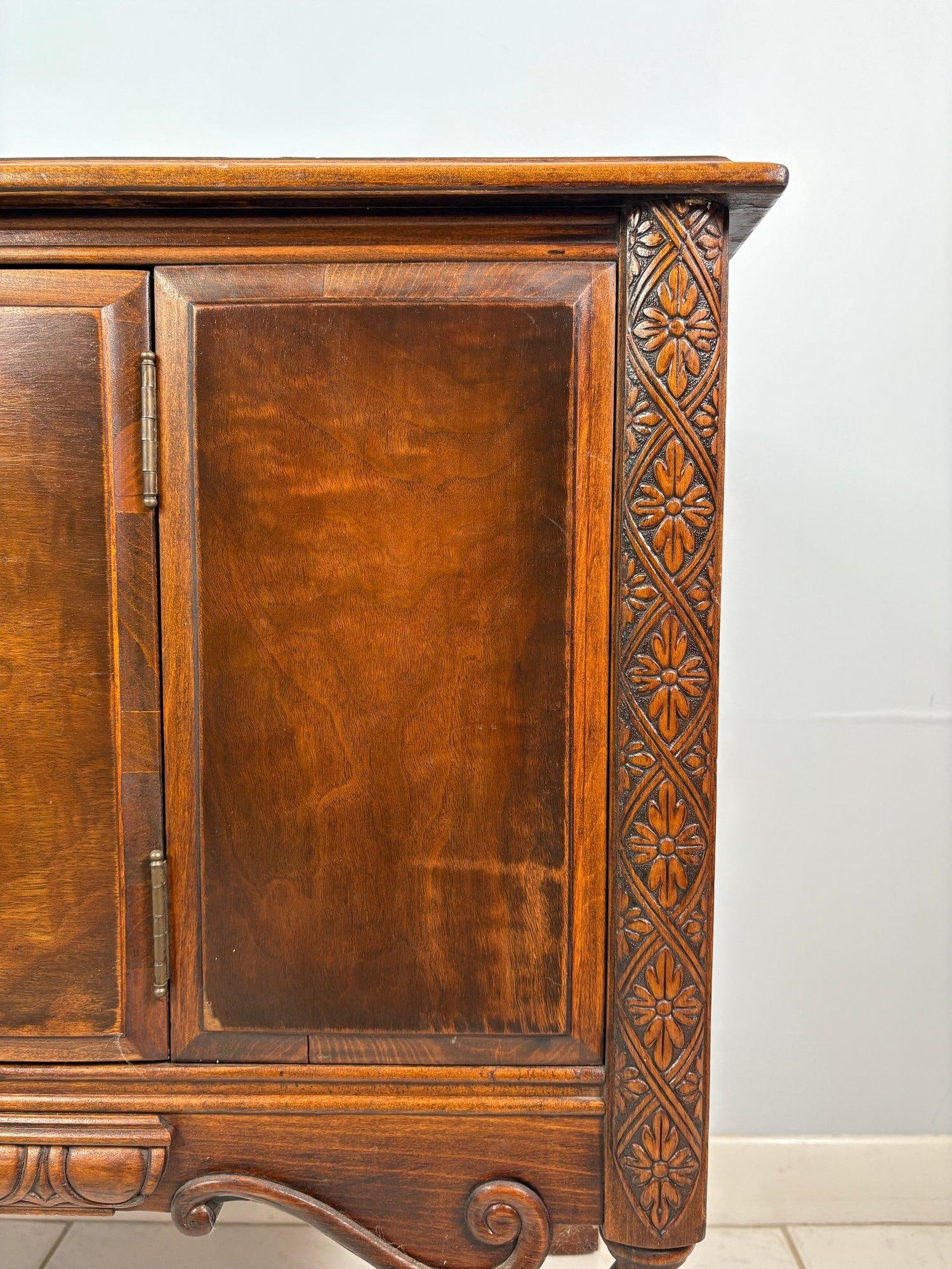 Vintage Tomlinson Jacobean Revival Oak Server / Sideboard - 15