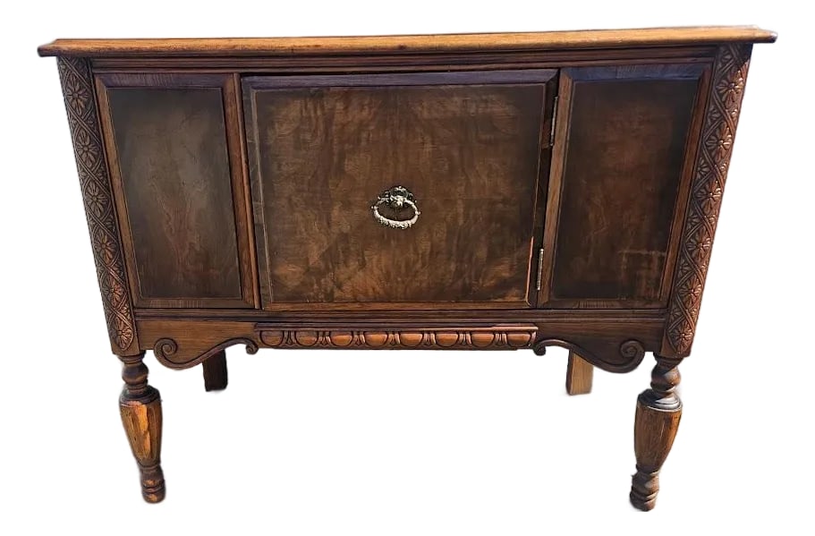 Vintage Tomlinson Jacobean Revival Oak Server / Sideboard (1 of 15)