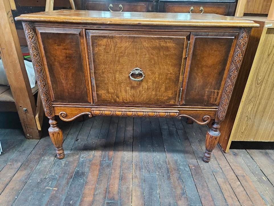Vintage Tomlinson Jacobean Revival Oak Server / Sideboard - 2
