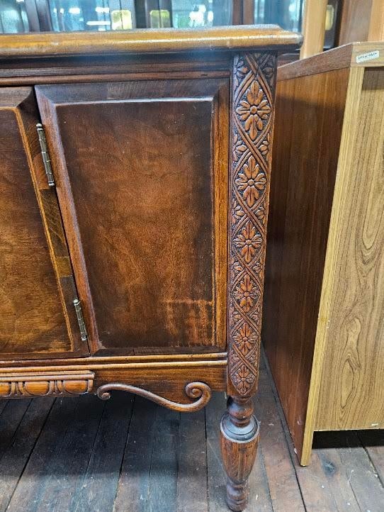 Vintage Tomlinson Jacobean Revival Oak Server / Sideboard - 7