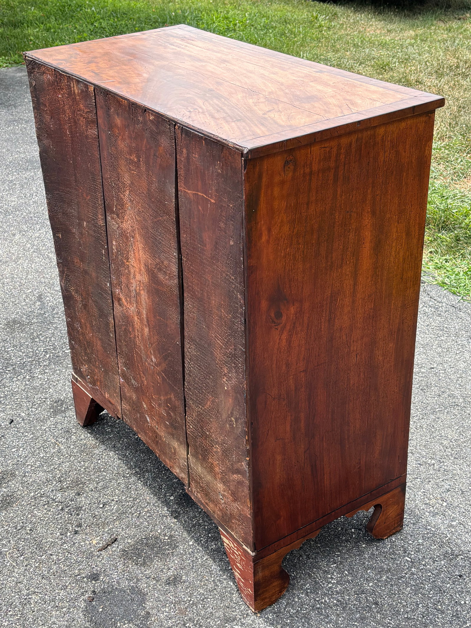 Mid 19th C. English "Two Over Three" Chest of Drawers - Highly Detailed, Original Brasses - 16