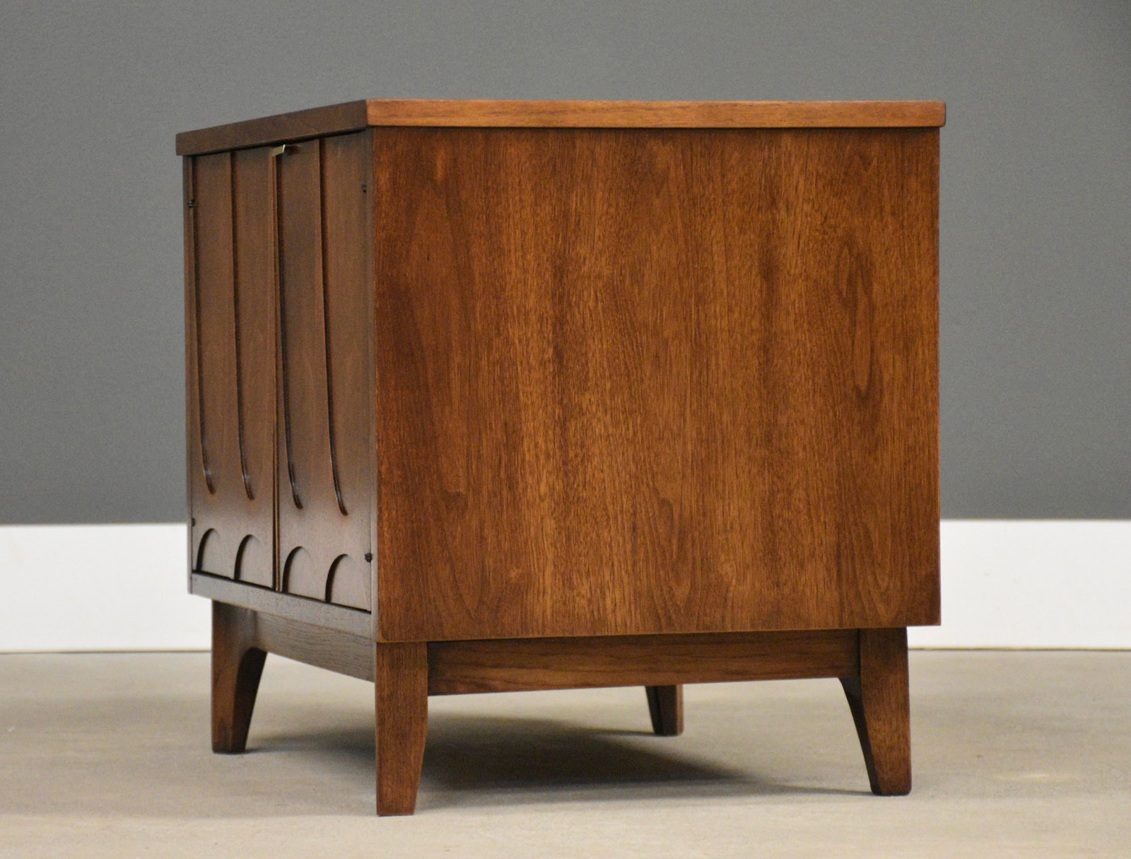 1960s Refinished Broyhill Brasilia Walnut Nightstand - 5