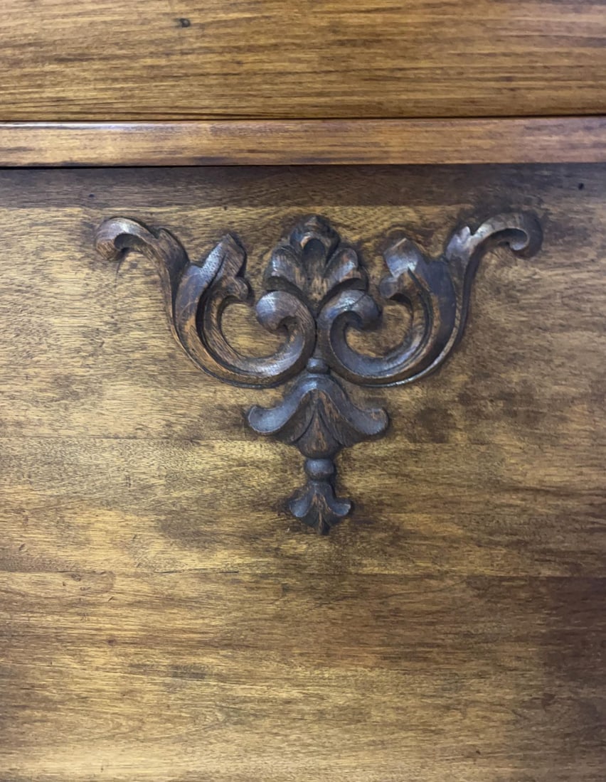 Antique American Victorian Oak Side-by-Side Curio Cabinet, C. 1895 - 6